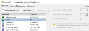 CPU configuration